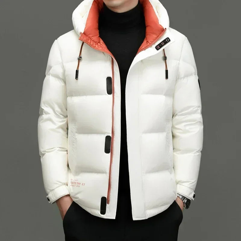 Drune | Winter Steppjacke für Herren Mit Kapuze