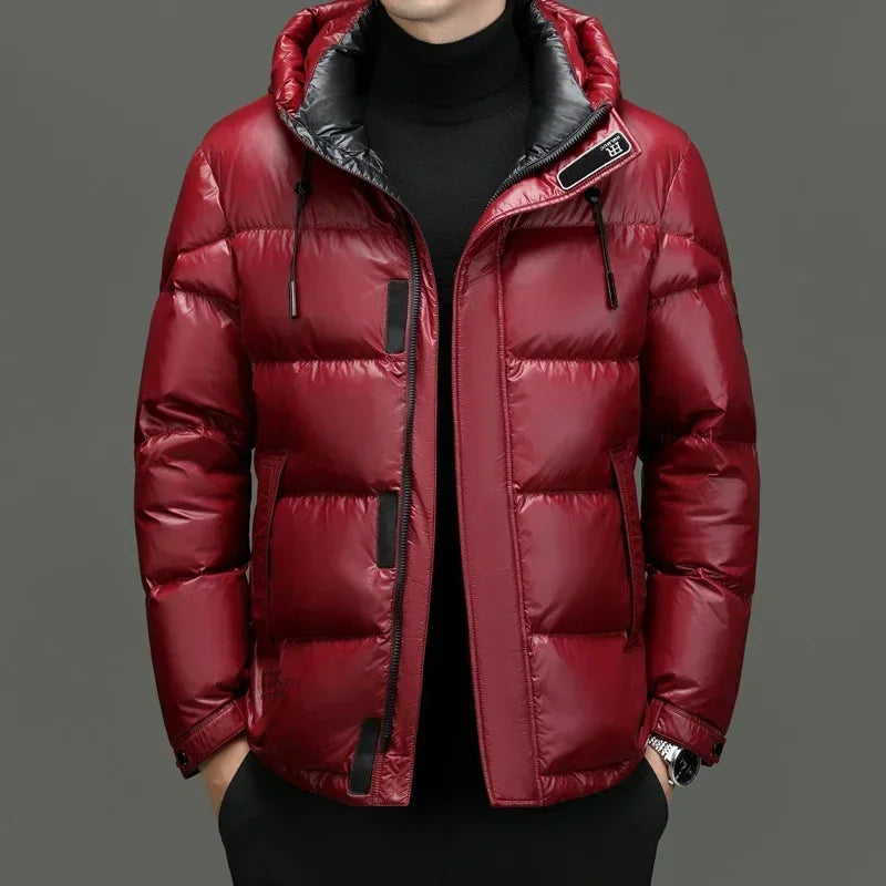 Drune | Winter Steppjacke für Herren Mit Kapuze