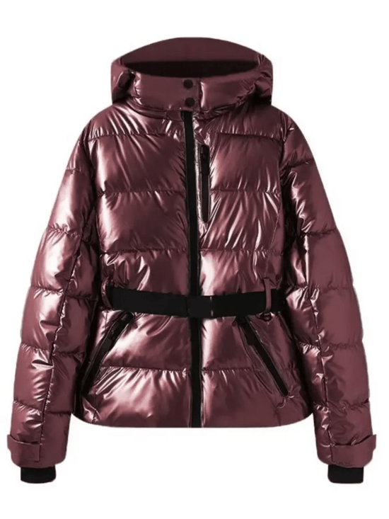 Drune | Daunenjacke für Damen - Mit Kapuze, Gürtelschlaufen - Winter
