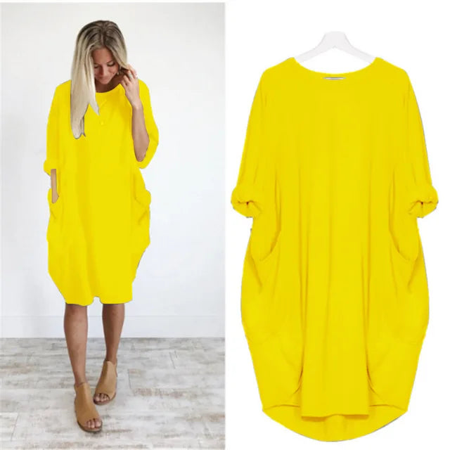 Drune | Bequemes Bauchbedeckendes Kleid