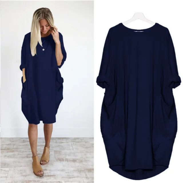 Drune | Bequemes Bauchbedeckendes Kleid