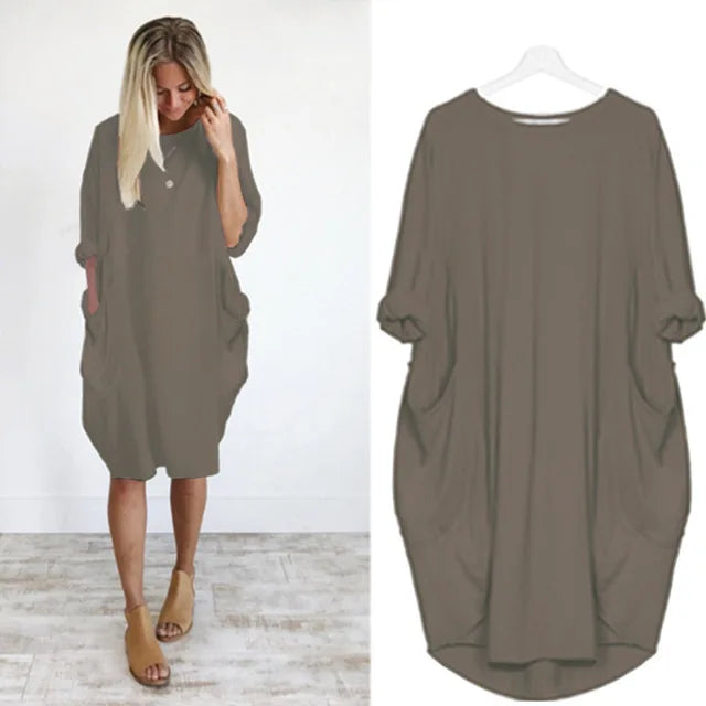 Drune | Bequemes Bauchbedeckendes Kleid