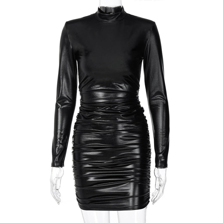 Drune | Chic Fit Lederkleid