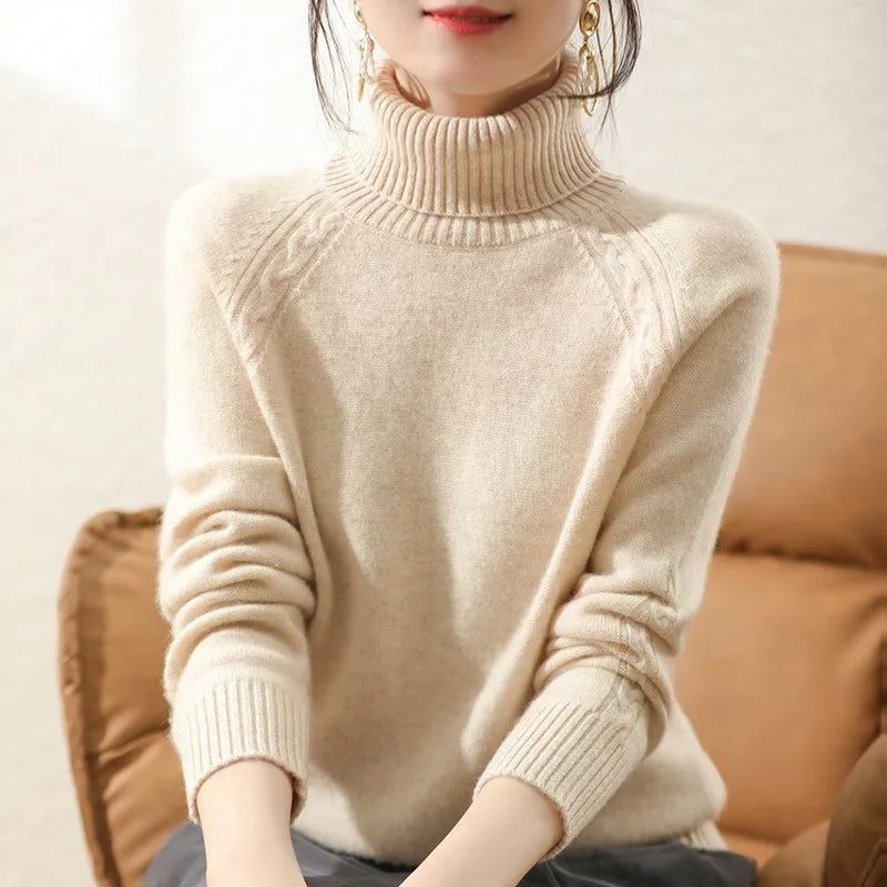 Drune | Klassischer Rollkragenpullover Wollmischung Warm und Stilvoll