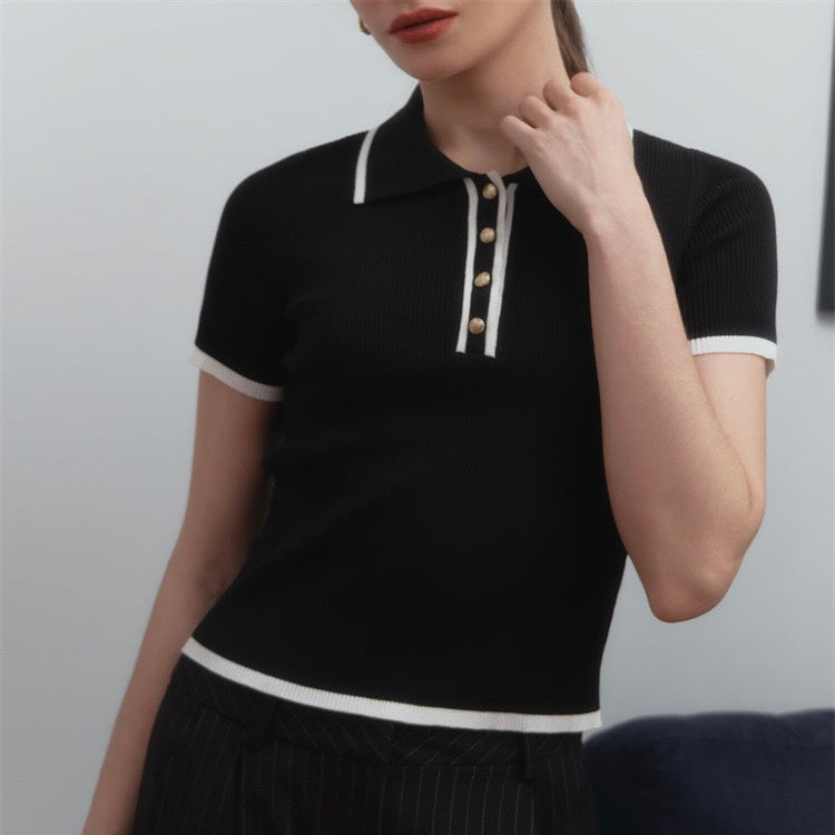 Drune | Strick Polo Für Damen