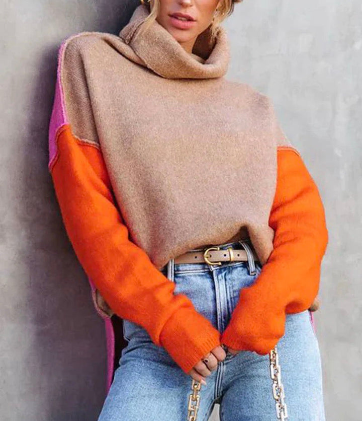 Drune - Atemberaubender Farbblock-Pullover