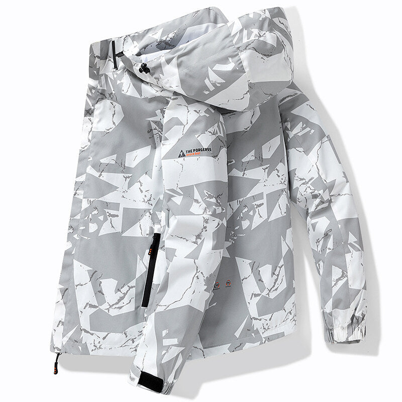 Drune | Wasserdichte Winter-Skijacke Sportlicher Stil mit Reißverschluss und Buchstabendruck