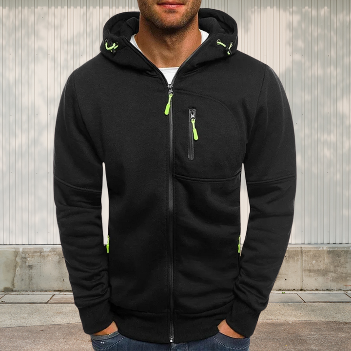 Drune | Sportliche Herren Kapuzenjacke mit Reißverschluss