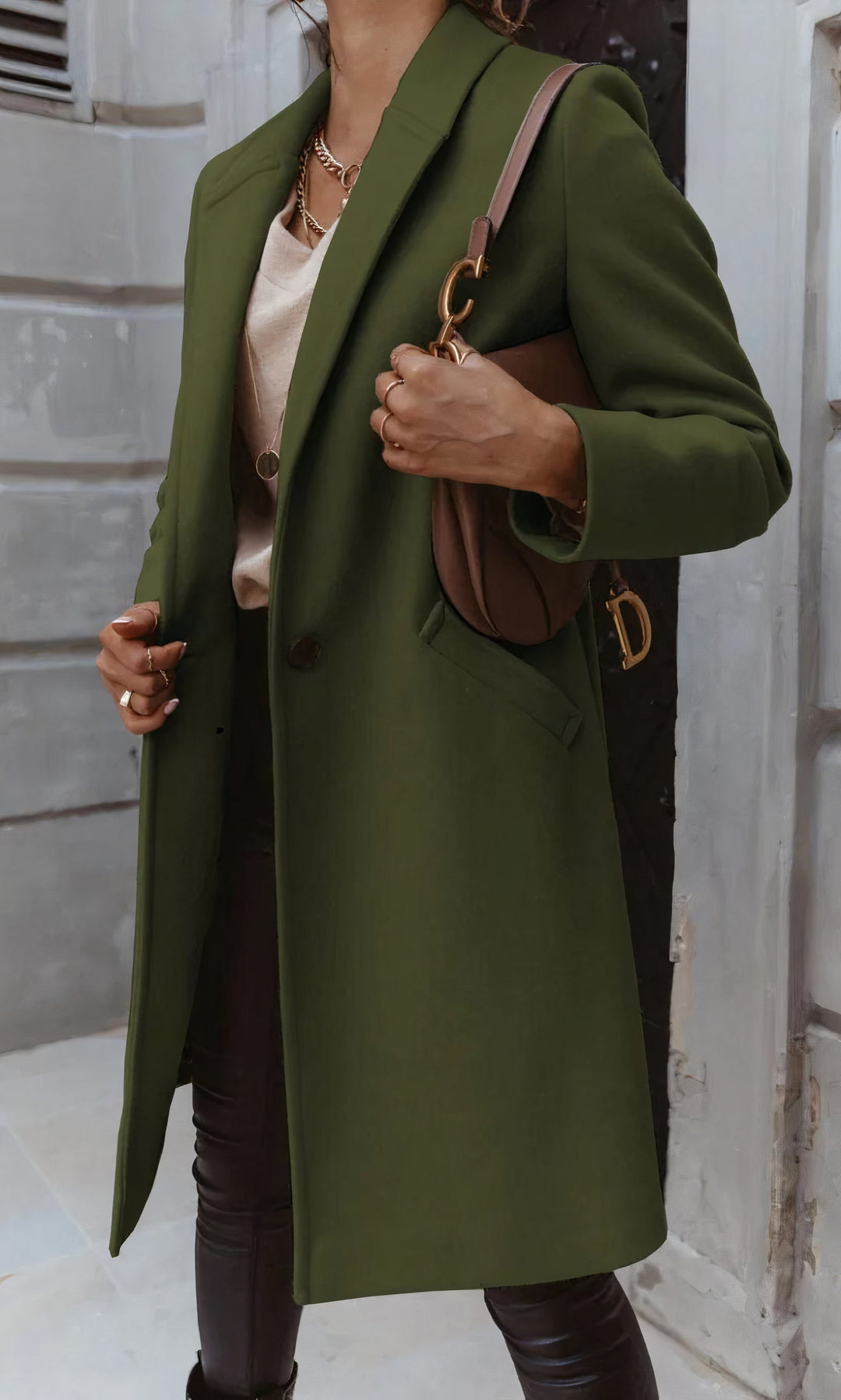 Drune | Elegante langer Mantel für Damen