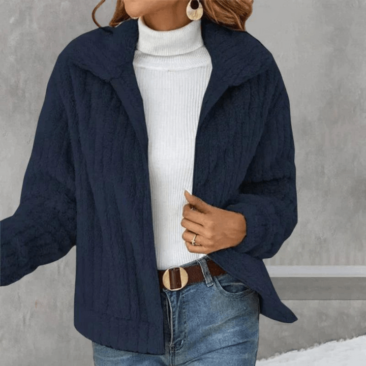 Drune | Gerippte Fleecejacke - Reißverschluss-Stil - Ultra-weich & warm - Lässige Winter-Schicht