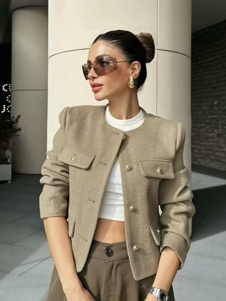 Drune | Vintage Cropped Jacke