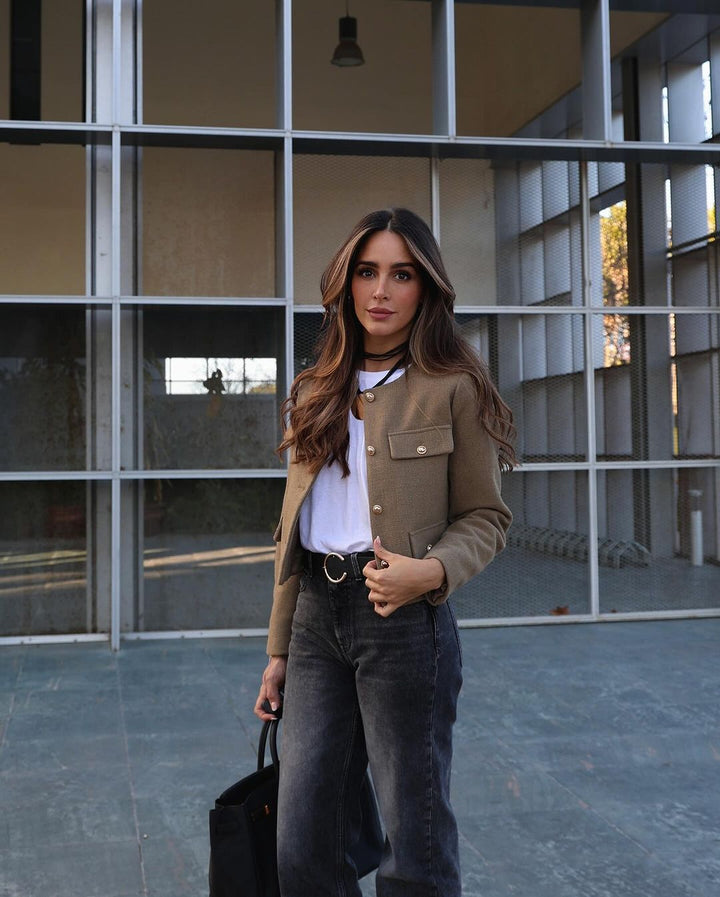 Drune | Vintage Cropped Jacke