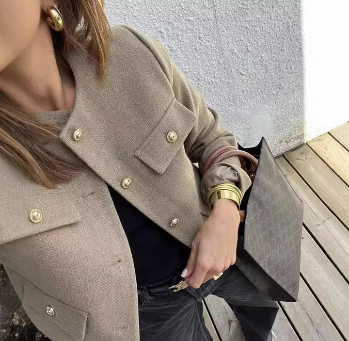 Drune | Vintage Cropped Jacke