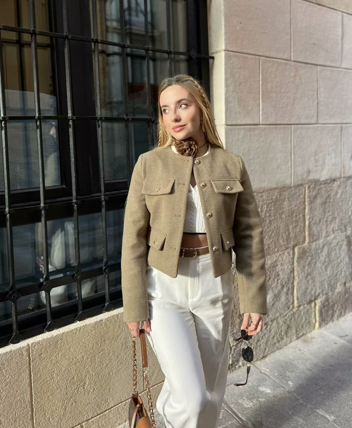 Drune | Vintage Cropped Jacke