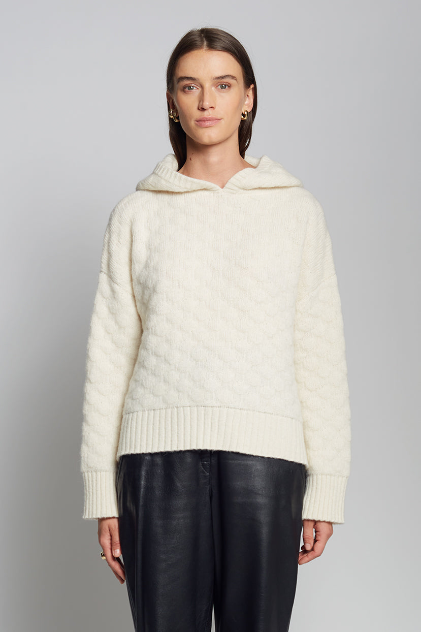 Drune | Strick Hoodie Weich und Bequem Modernes Aussehen
