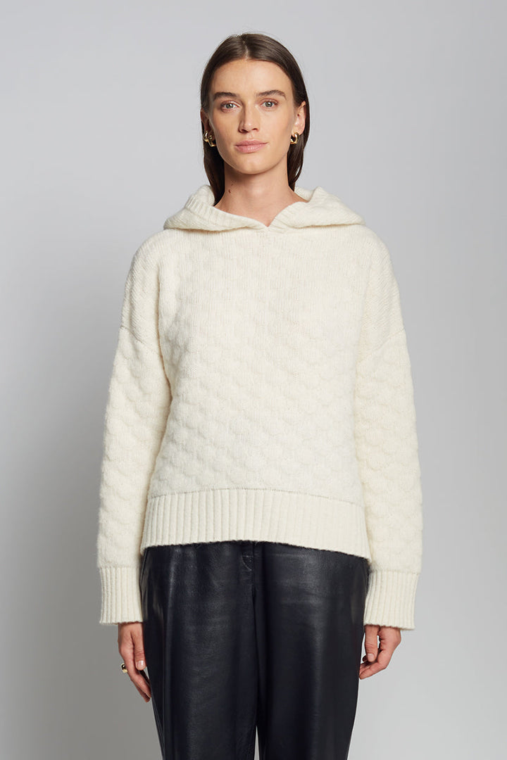 Drune | Strick Hoodie Weich und Bequem Modernes Aussehen