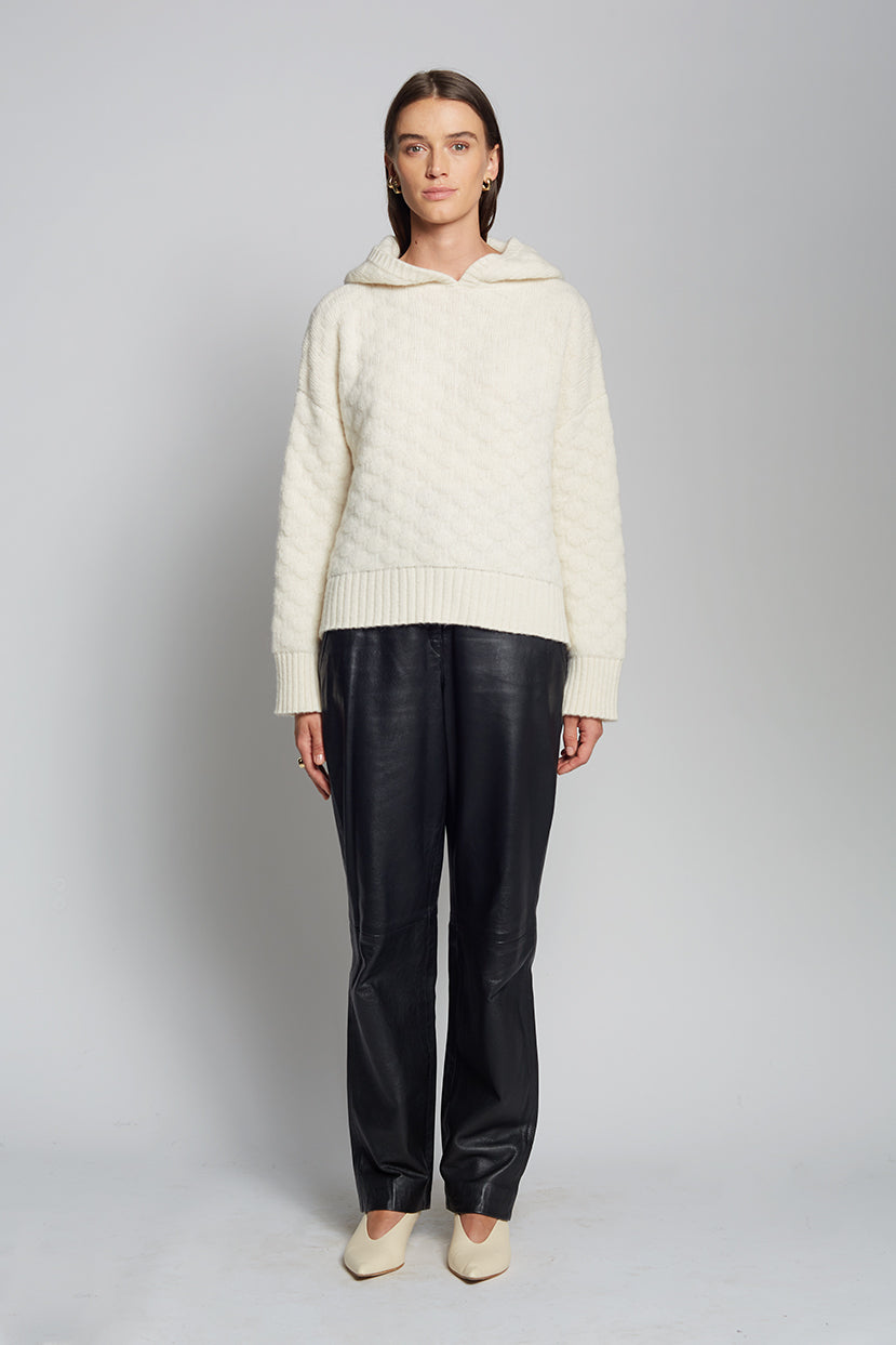 Drune | Strick Hoodie Weich und Bequem Modernes Aussehen