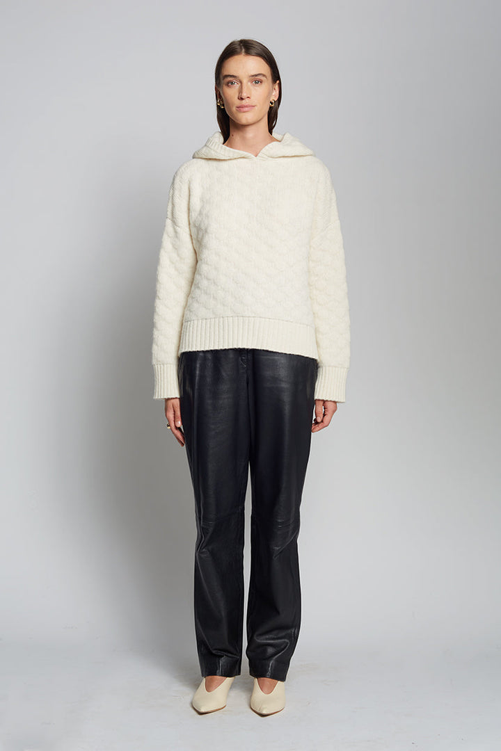 Drune | Strick Hoodie Weich und Bequem Modernes Aussehen