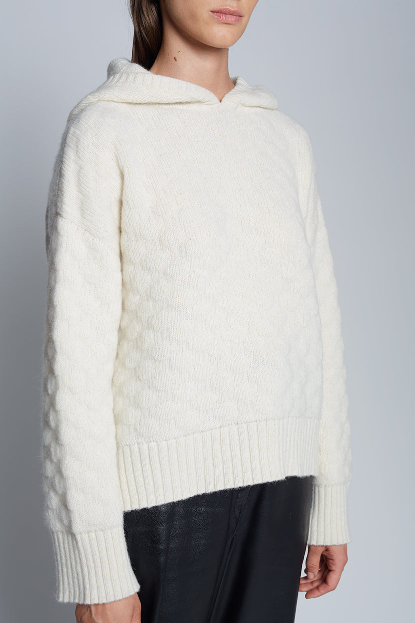 Drune | Strick Hoodie Weich und Bequem Modernes Aussehen
