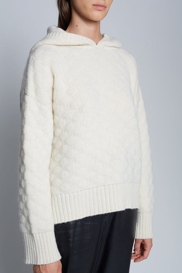 Drune | Strick Hoodie Weich und Bequem Modernes Aussehen