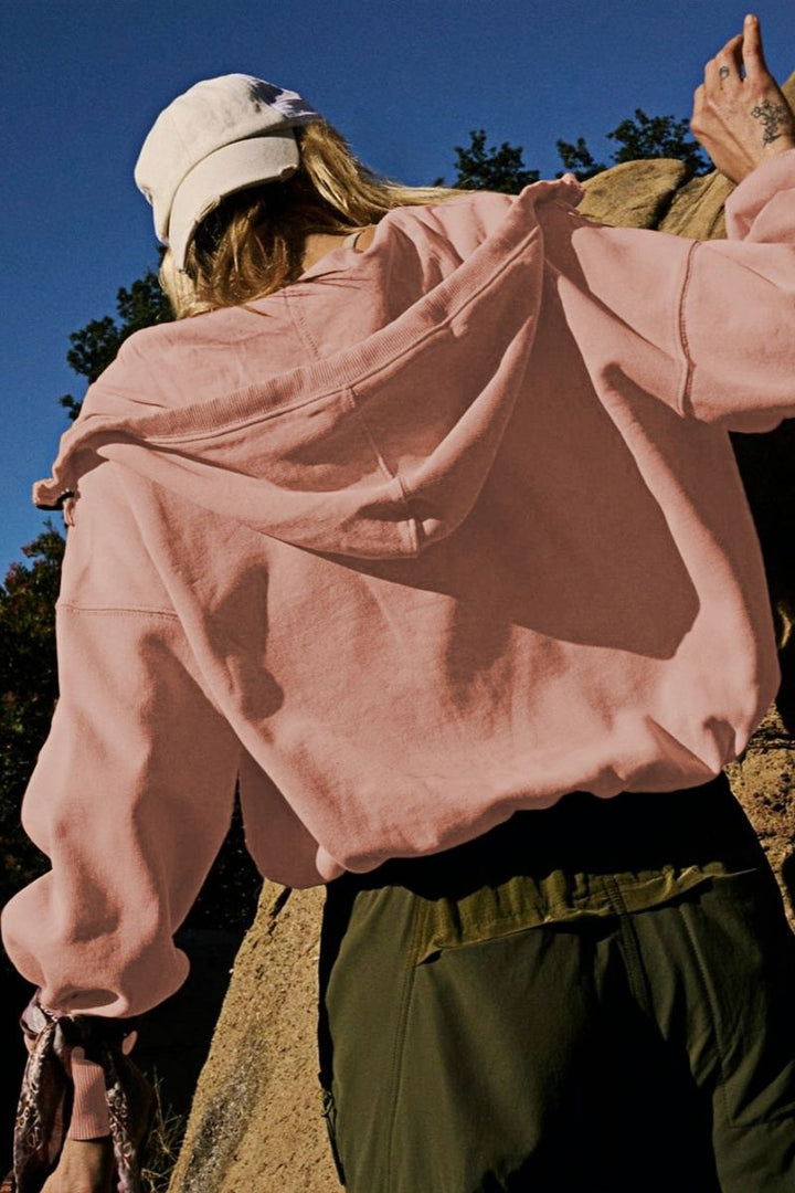 Drune | Mit Taschen Hoodie Leichte Jacke - Krepp