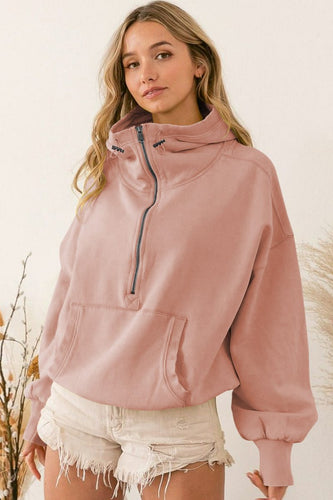 Drune | Mit Taschen Hoodie Leichte Jacke - Krepp