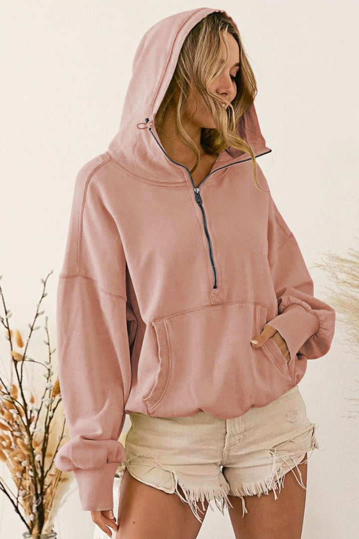 Drune | Mit Taschen Hoodie Leichte Jacke - Krepp
