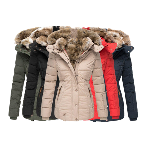 Drune | gesteppter Wintermantel für Damen mit Fellkragen