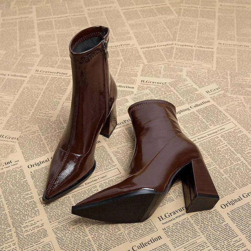 Drune | Damen-Stiefeletten mit hohem Absatz
