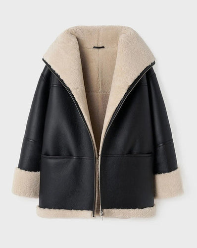 Drune | Warmer Mantel mit Fell