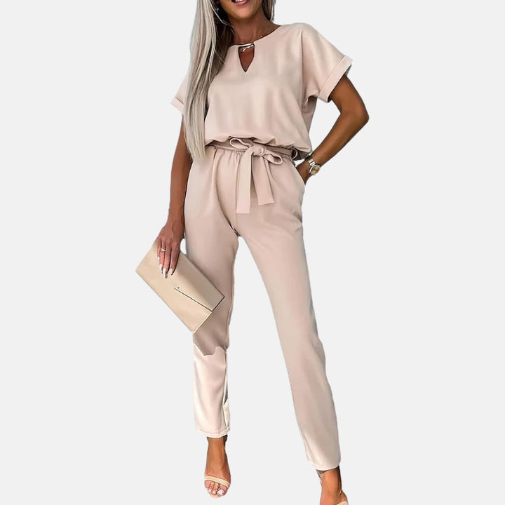 Drune | Eleganter, festlicher Kurzarm-Damen-Overall für den Sommer