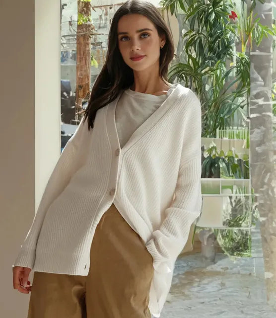 Drune | Strickjacke aus Kaschmir mit V-Ausschnitt