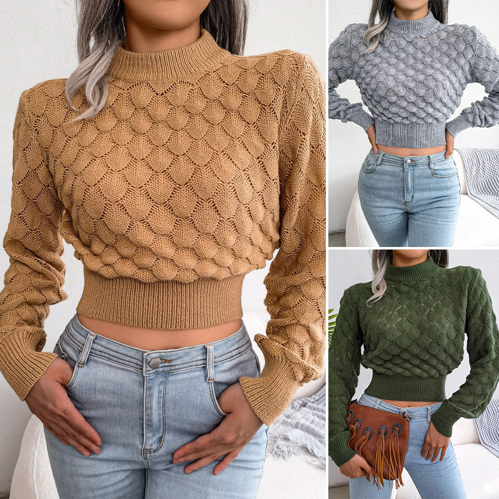 Drune | Bequemer Damen Strickpullover aus Baumwolle für Alltag und Freizeit