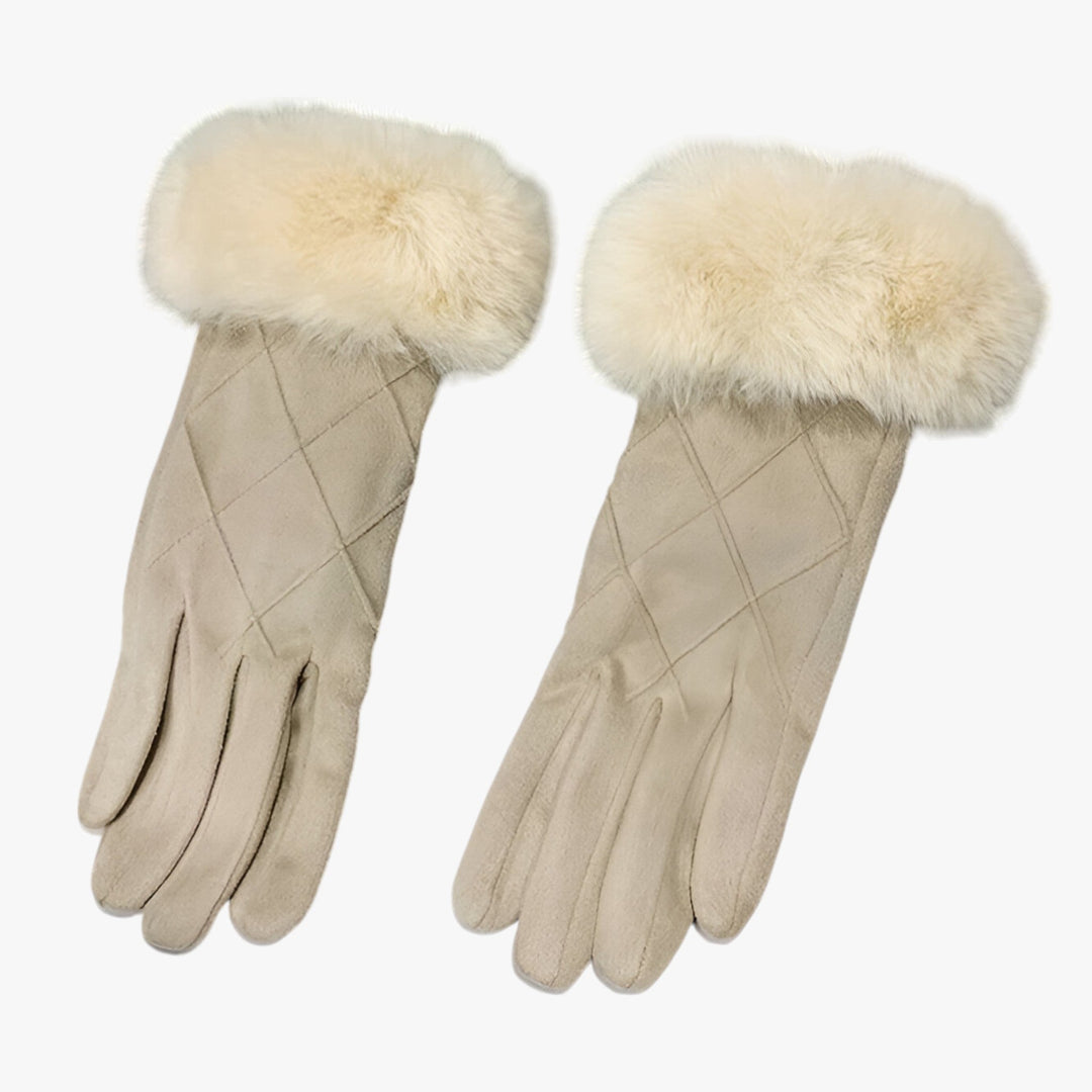 Drune | Winter-Suede Karierte Handschuhe - Stilvoll & Touchscreen Geeignet