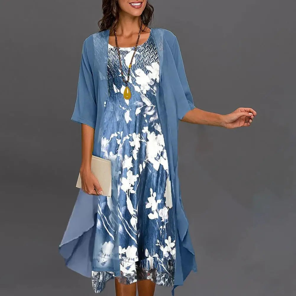Sommerkleid & Blazer-Set für Damen