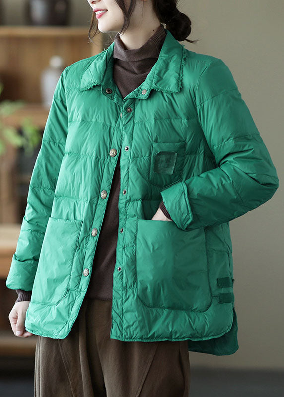 Drune | Grüne Taschen Lässige Winter Daunenjacken