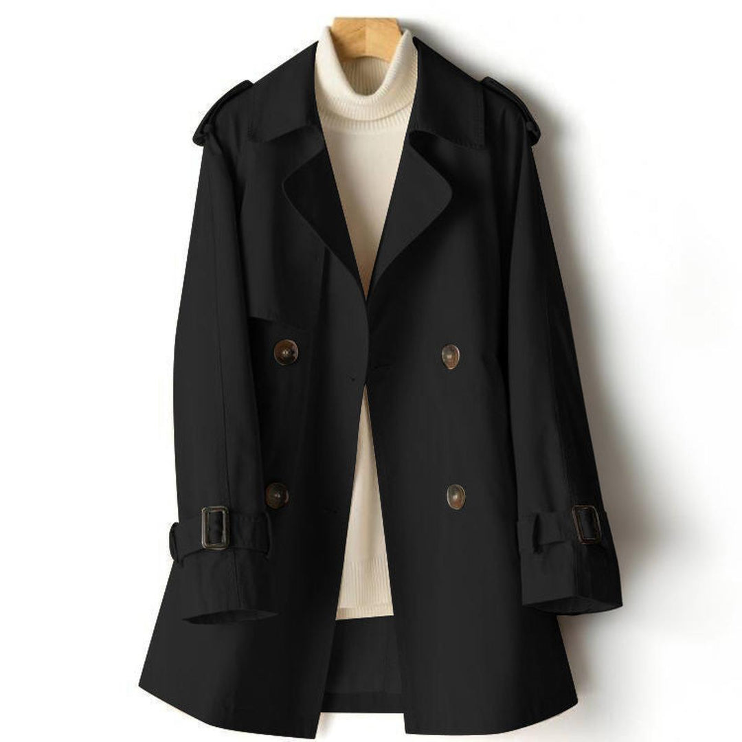 Drune | Eleganter Jaquard Trenchcoat mit Revers Für Damen