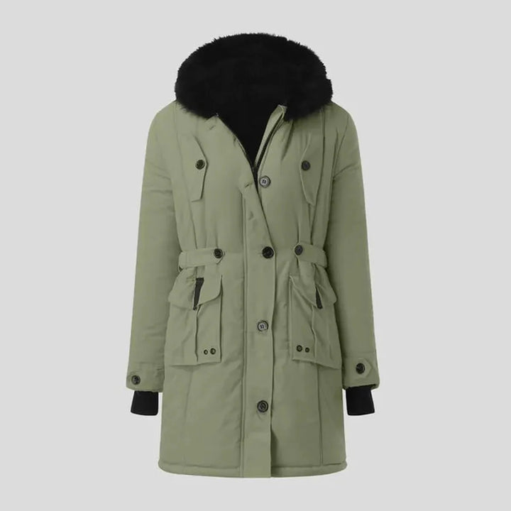 Drune | Eleganter Damen Freizeitparka mit Fellkapuze