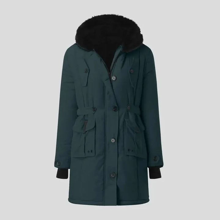 Drune | Eleganter Damen Freizeitparka mit Fellkapuze