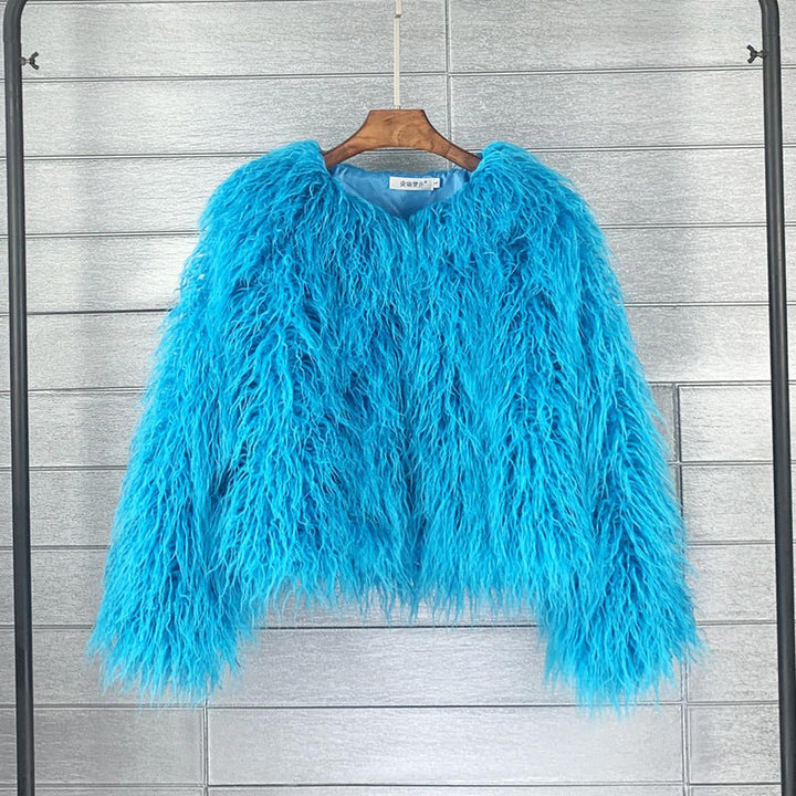 Drune | Eleganter Damen Kunstpelzmantel Für Den Winter