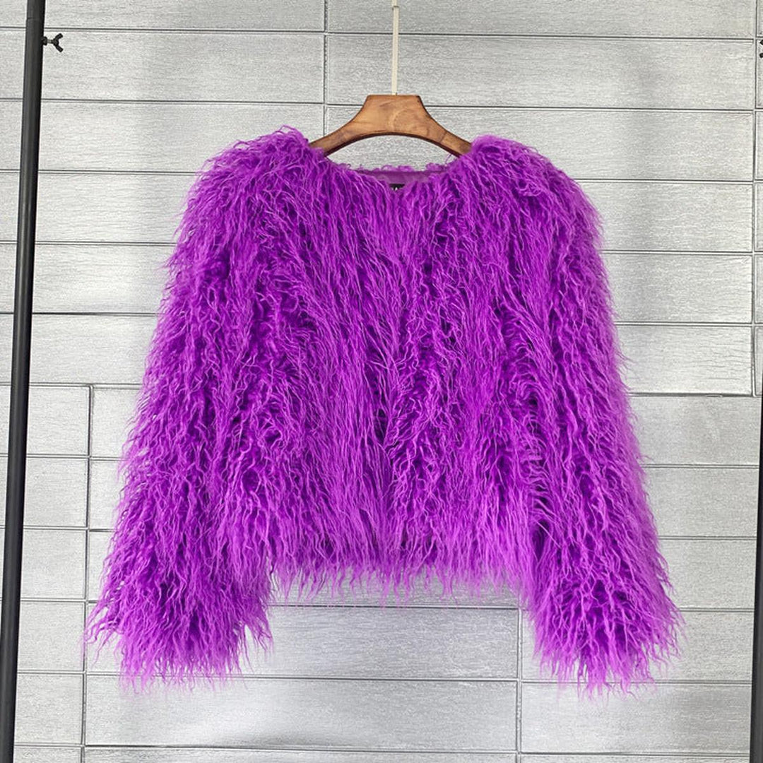 Drune | Eleganter Damen Kunstpelzmantel Für Den Winter