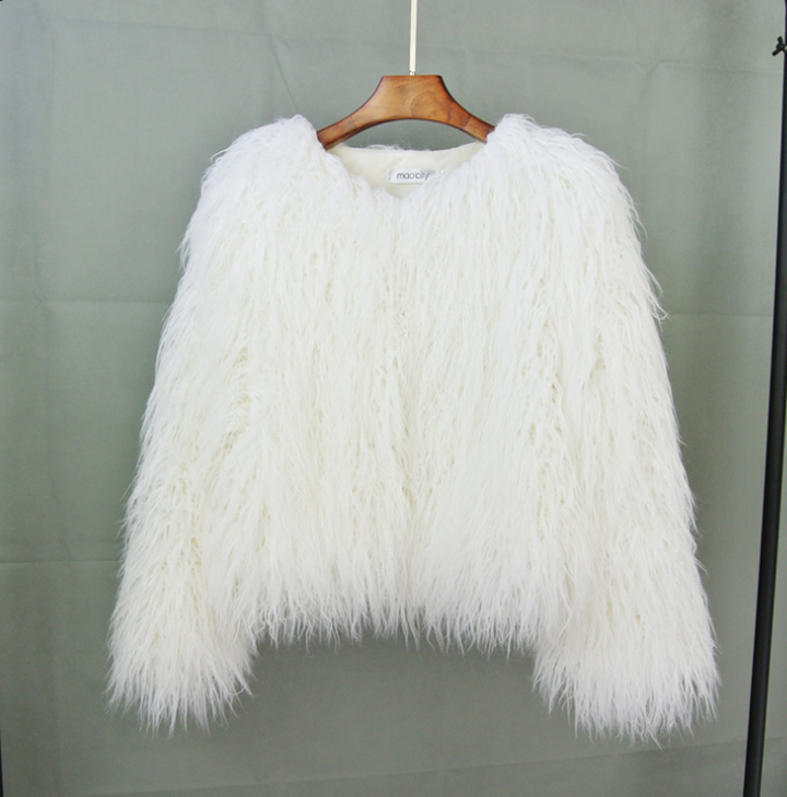 Drune | Eleganter Damen Kunstpelzmantel Für Den Winter