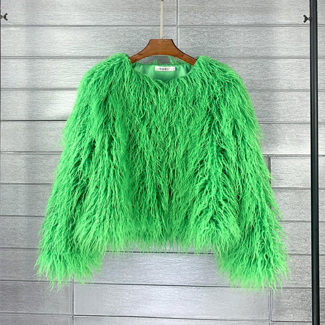 Drune | Eleganter Damen Kunstpelzmantel Für Den Winter