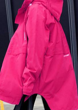 Drune | Oversize Schneejacken Übermantel Rosa Kapuzen Reißverschluss Daunenjacke Damen