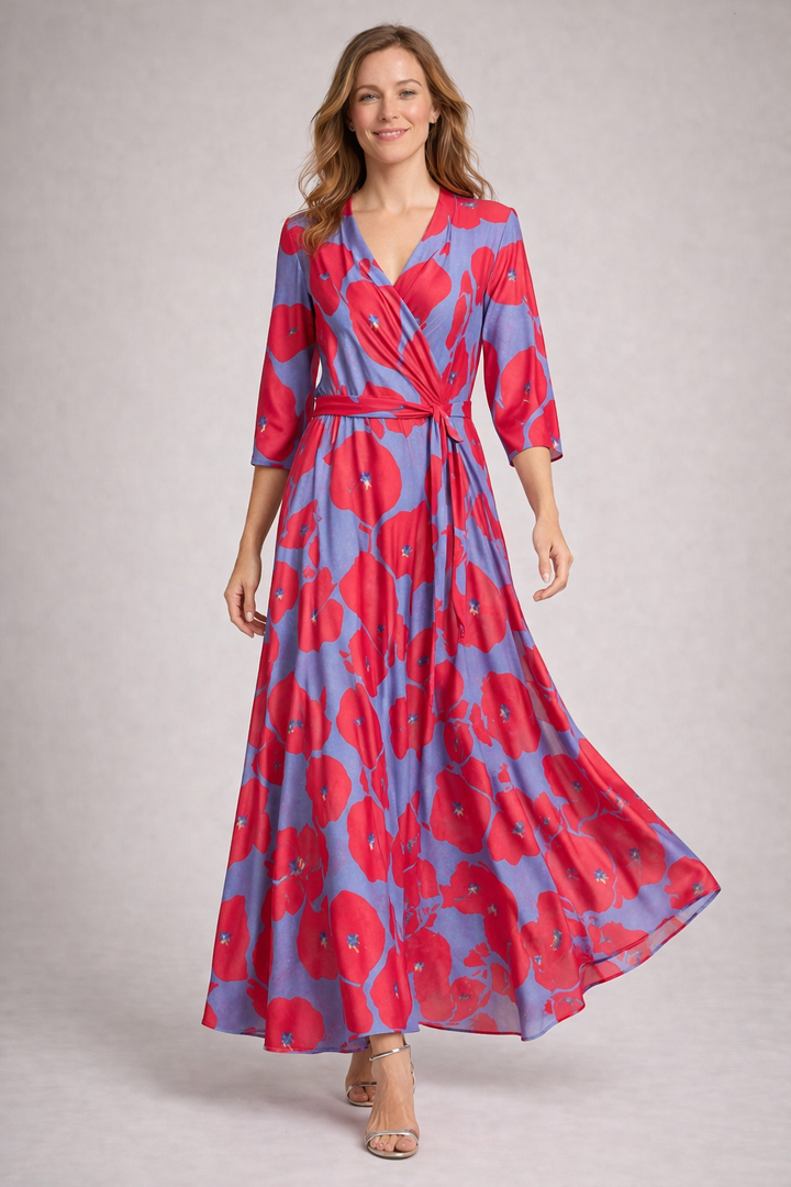 Drune | Elegantes Maxikleid mit Blumenmuster