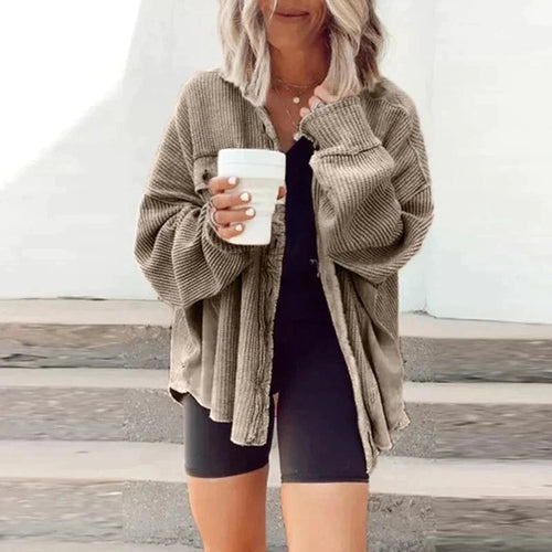 Drune | Bequemer Knopf Down Cardigan