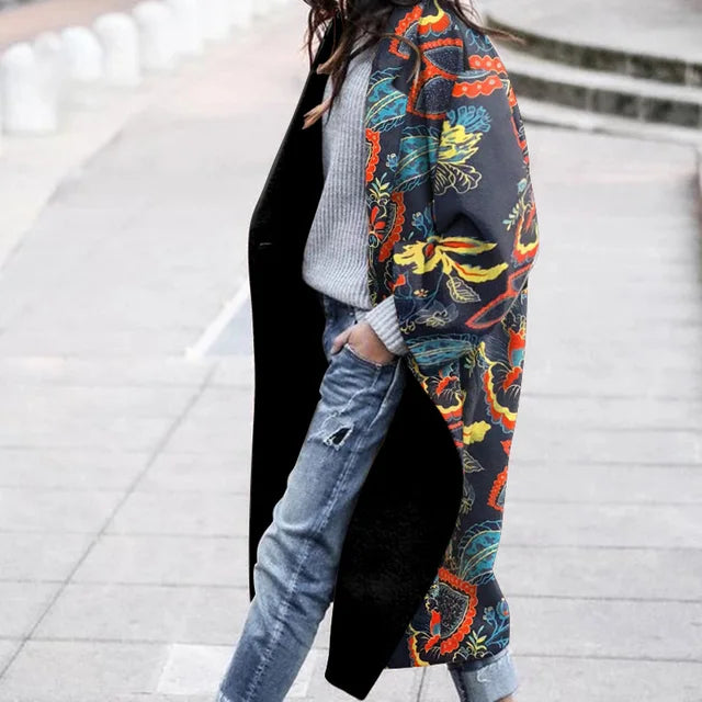 Drune | Eleganter Cardigan mit Retro Muster