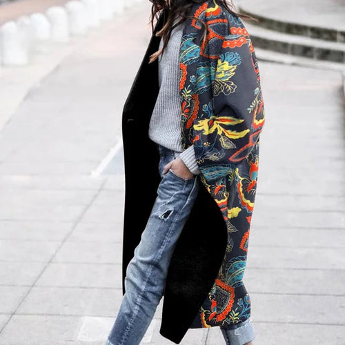 Drune | Eleganter Cardigan mit Retro Muster