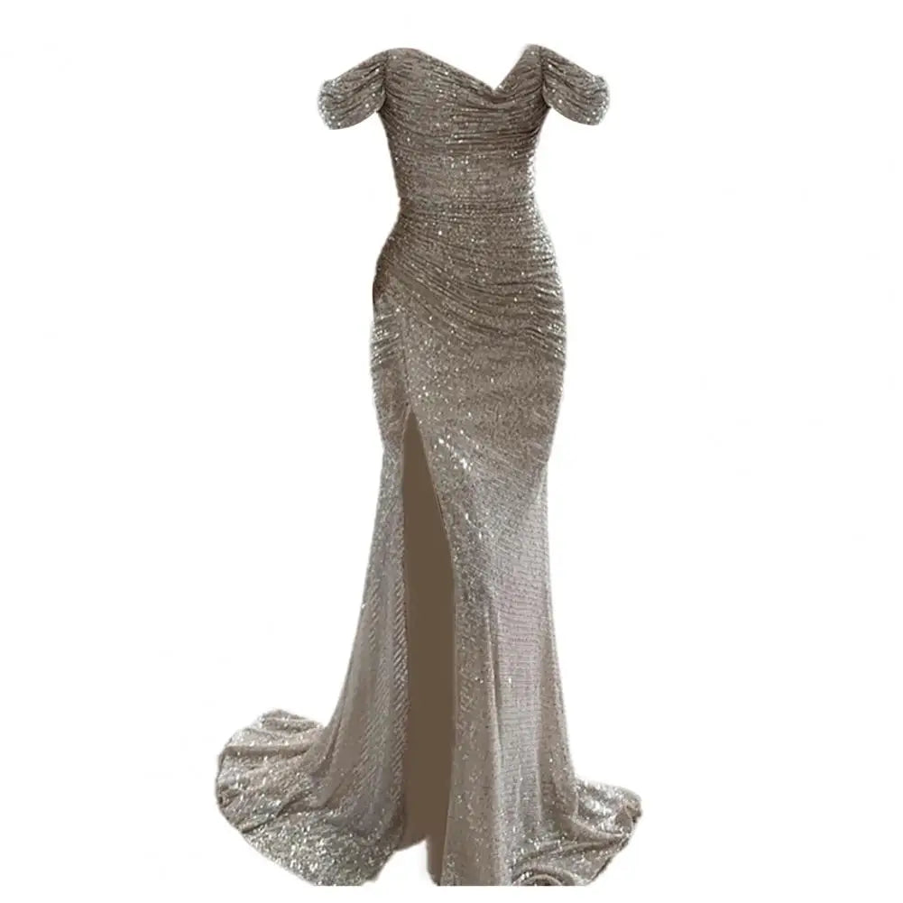 Drune | Kleid Elegant Off-Shoulder Abendkleid