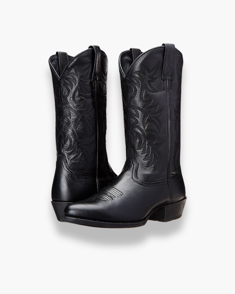 Drune | Cowboy Stiefel Damen - Schwarze Westernstiefel